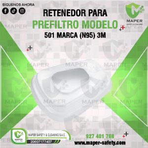 RETENEDOR PARA PREFILTRO MODELO 501 MARCA (N95) 3M