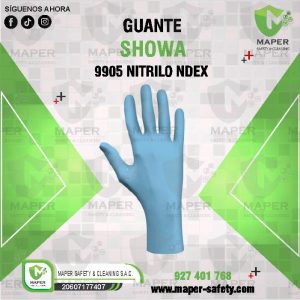 GUANTE SHOWA 9905 NITRILO NDEX
