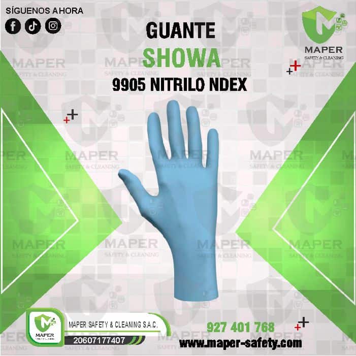 GUANTE SHOWA 9905 NITRILO NDEX