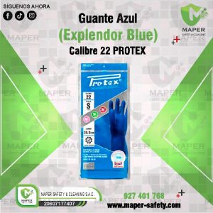 Guante Azul (Explendor Blue) Calibre 22 PROTEX
