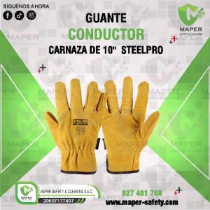 GUANTE CONDUCTOR CARNAZA DE 10"  STEELPRO