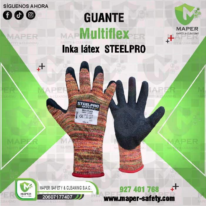 Guante Multiflex Inka látex STEELPRO
