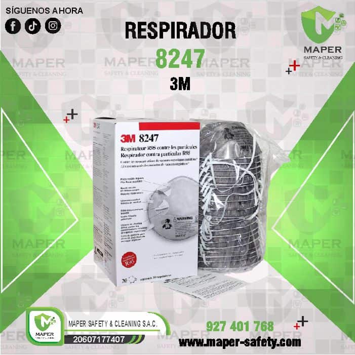 RESPIRADOR 8247 3M – MaperSafetyTienda