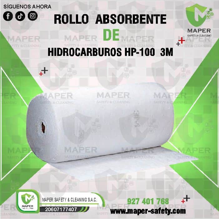 ROLLO ABSORBENTE DE HIDROCARBUROS HP-100 3M