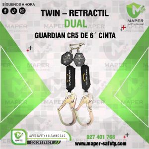 TWIN – RETRACTIL DUAL GUARDIAN CR5 DE 6´ CINTA