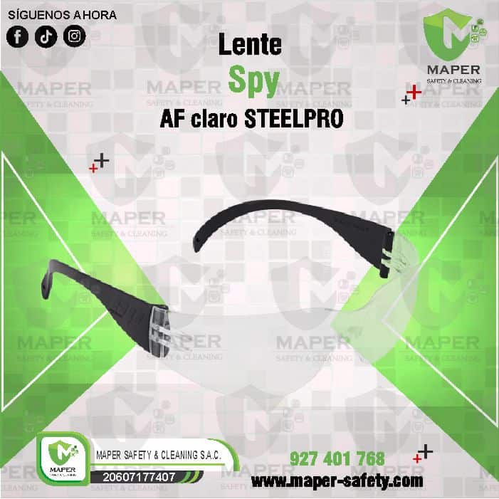 Lente Spy AF claro STEELPRO