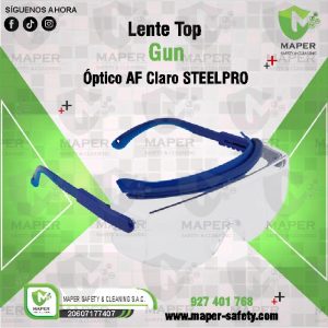Lente Top Gun Óptico AF Claro STEELPRO