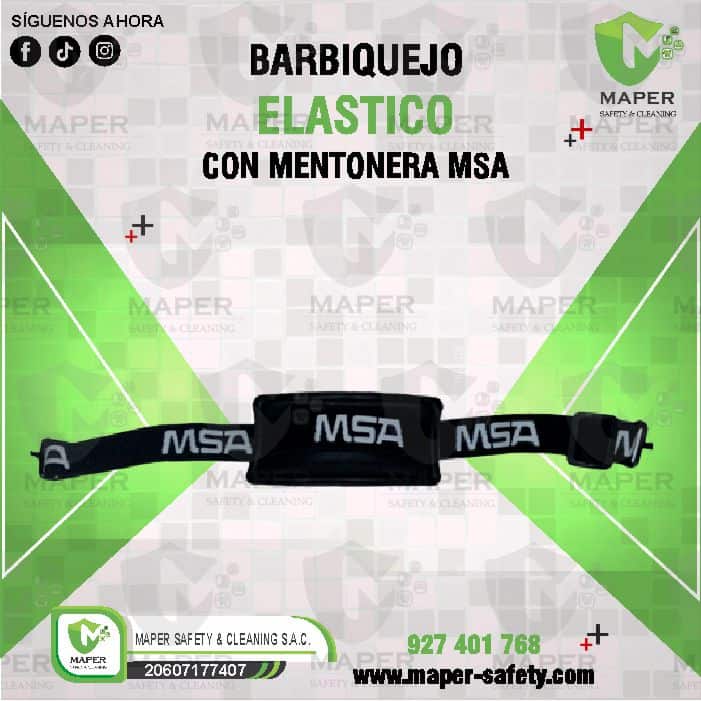 BARBIQUEJO ELASTICO CON MENTONERA MSA