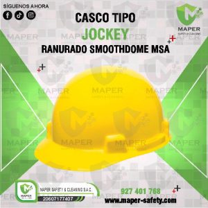 CASCO TIPO JOCKEY RANURADO SMOOTHDOME MSA