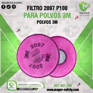 FILTRO 2097 P100 PARA POLVOS 3M
