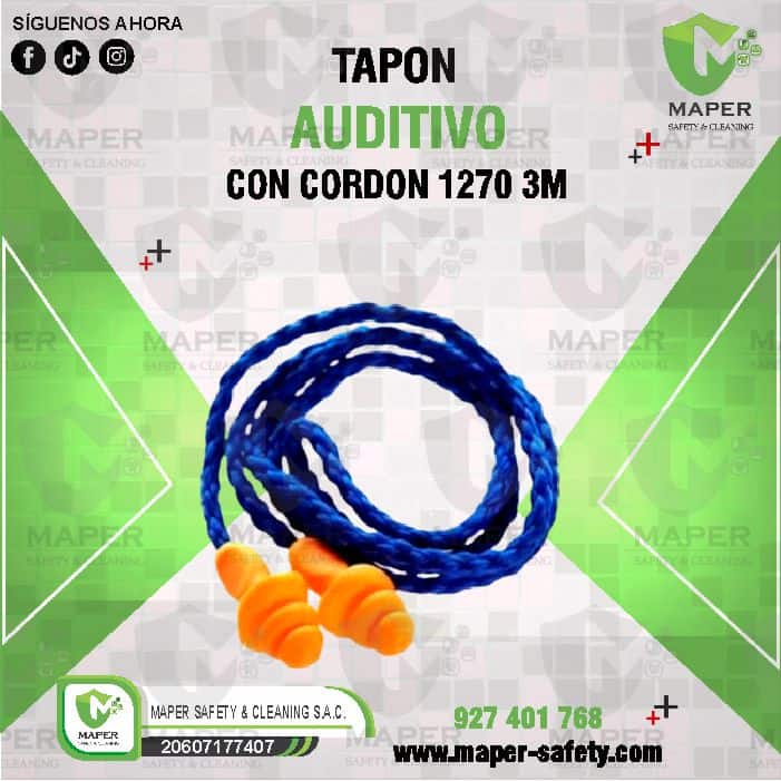 TAPON AUDITIVO CON CORDON 1270 3M