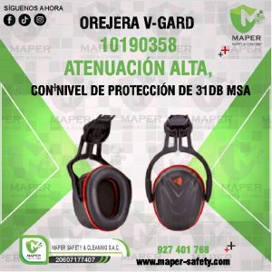 OREJERA V-GARD 10190358 ATENUACIÓN ALTA, CON NIVEL DE PROTECCIÓN DE 31DB MSA