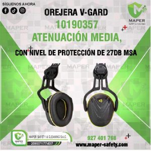 OREJERA V-GARD 10190357 ATENUACIÓN MEDIA, CON NIVEL DE PROTECCIÓN DE 27DB MSA