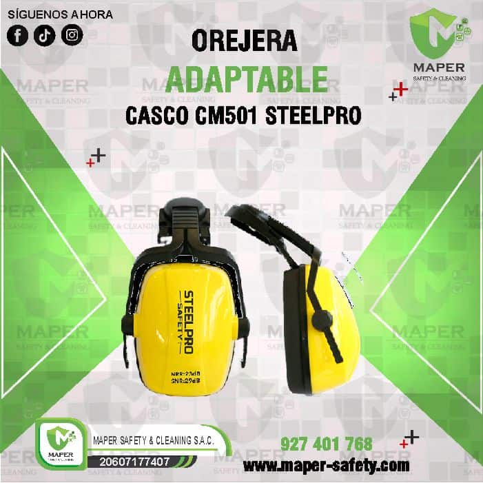 OREJERA ADAPTABLE CASCO CM501 STEELPRO