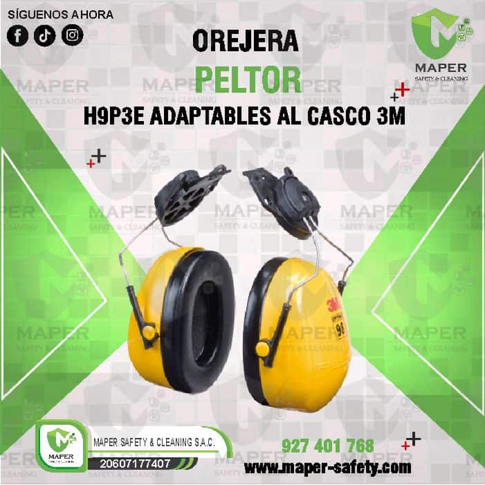 OREJERA PELTOR H9P3E ADAPTABLES AL CASCO 3M