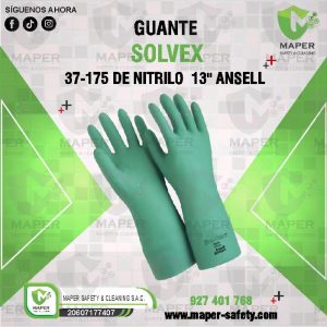 GUANTE SOLVEX 37-175 DE NITRILO  13" ANSELL